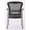Officesource CoolMesh Collection Mesh Back Guest Chair with Arms and Titanium Gray Frame OSSN6911PBK - alternate 2